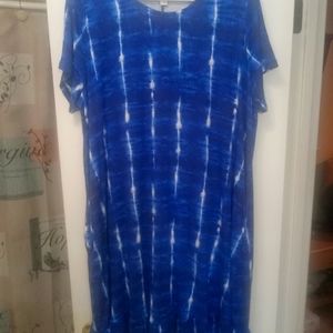 Blue Tie Die Dress